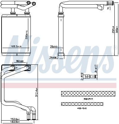 Heat Exchanger, interior heating - 707291 NISSENS