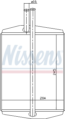 Теплообменник, отопление салона - 71748 NISSENS
