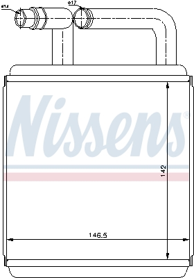 Heat Exchanger, interior heating - 77618 NISSENS