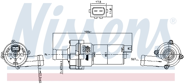Water Pump - 831052 NISSENS