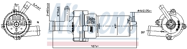 Водяной насос - 831055 NISSENS