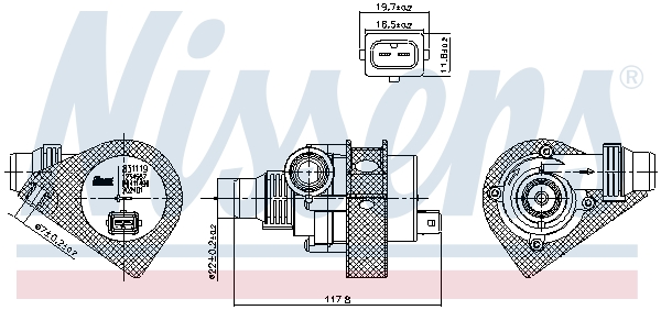 Водяной насос - 831059 NISSENS