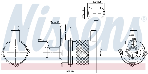 Additional Water Pump - 831067 NISSENS