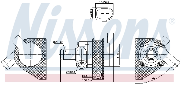 Additional Water Pump - 831071 NISSENS