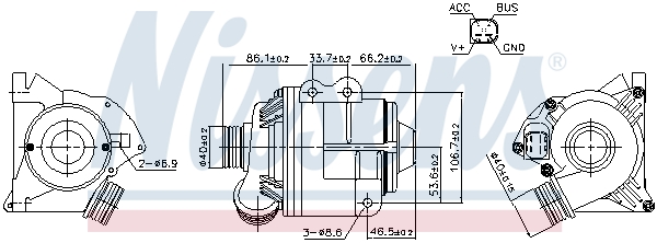 Водяной насос - 831075 NISSENS