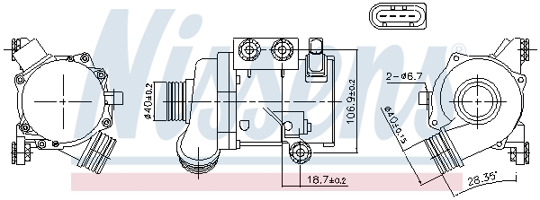 Водяной насос - 831076 NISSENS