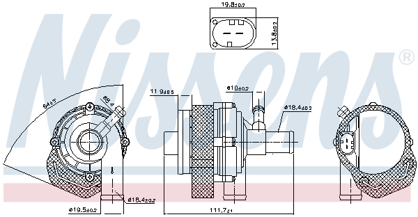 Additional Water Pump - 831378 NISSENS