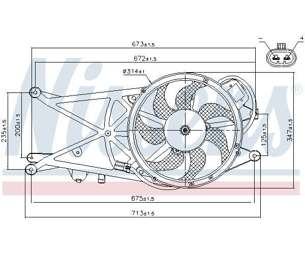 Fan, radiator - 85205 NISSENS