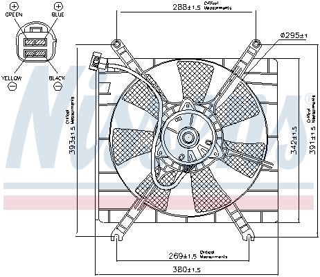 Fan, radiator - 85414 NISSENS