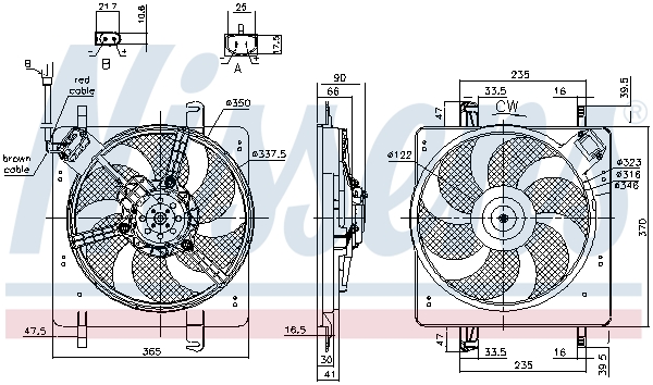 Fan, radiator - 85835 NISSENS