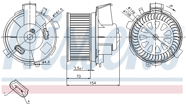 Interior Blower - 87021 NISSENS