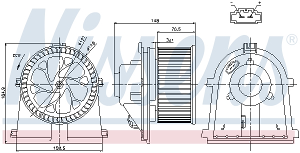 Interior Blower - 87022 NISSENS