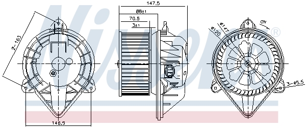 Interior Blower - 87024 NISSENS