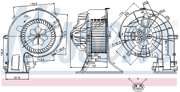 Interior Blower - 87025 NISSENS