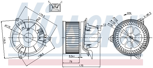 Interior Blower - 87027 NISSENS