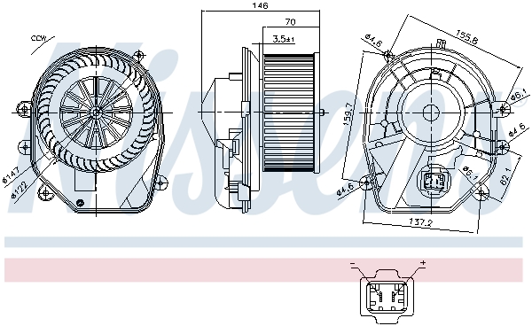 Interior Blower - 87030 NISSENS