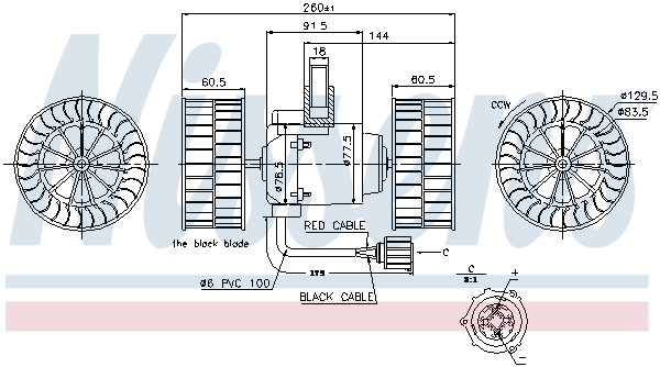 Interior Blower - 87037 NISSENS