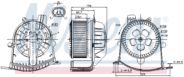 Interior Blower - 87038 NISSENS