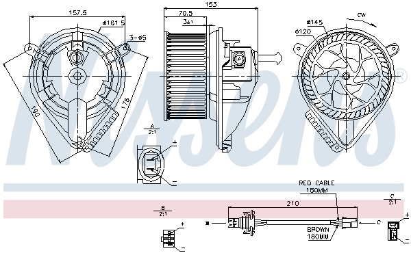 Interior Blower - 87039 NISSENS