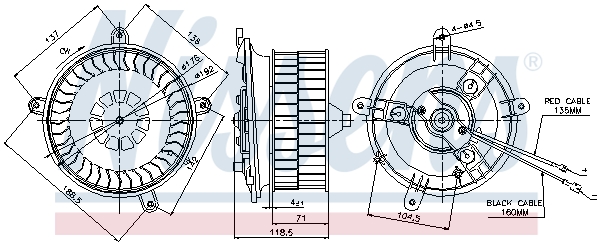 Interior Blower - 87041 NISSENS