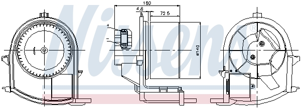Interior Blower - 87047 NISSENS