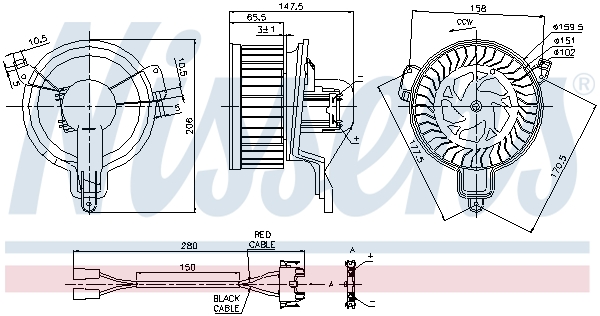Interior Blower - 87048 NISSENS