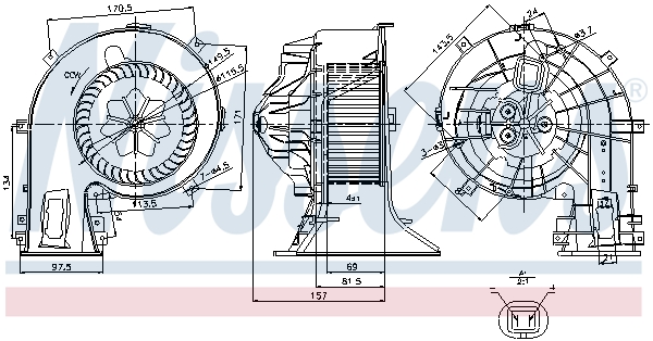 Interior Blower - 87049 NISSENS