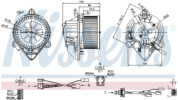 Interior Blower - 87050 NISSENS