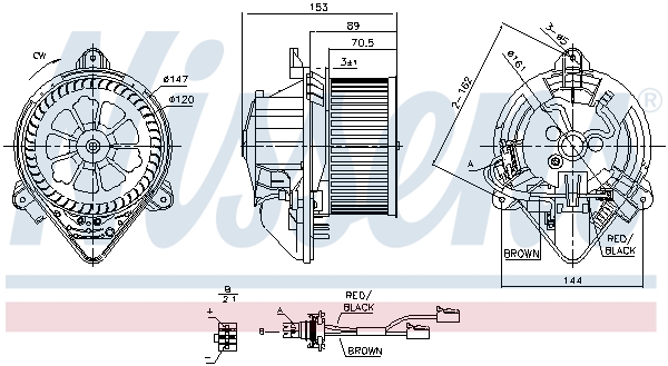 Interior Blower - 87053 NISSENS