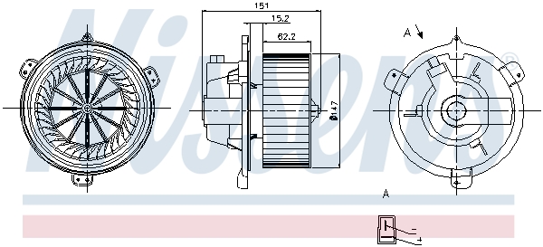 Interior Blower - 87056 NISSENS