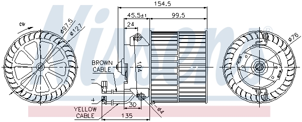 Interior Blower - 87057 NISSENS