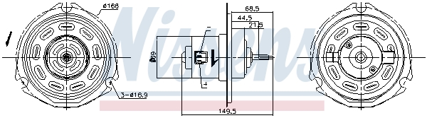 Interior Blower - 87058 NISSENS