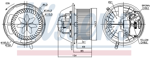 Interior Blower - 87062 NISSENS