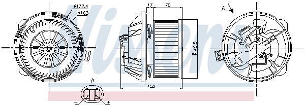 Interior Blower - 87065 NISSENS