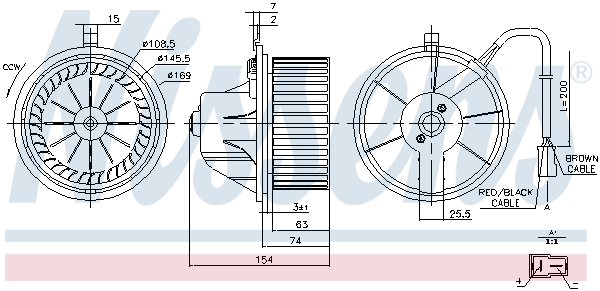Interior Blower - 87068 NISSENS