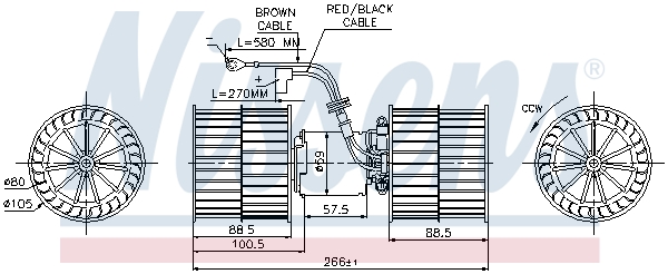 Interior Blower - 87071 NISSENS