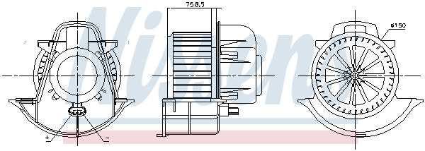 Interior Blower - 87076 NISSENS