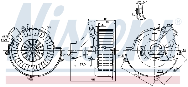 Interior Blower - 87079 NISSENS