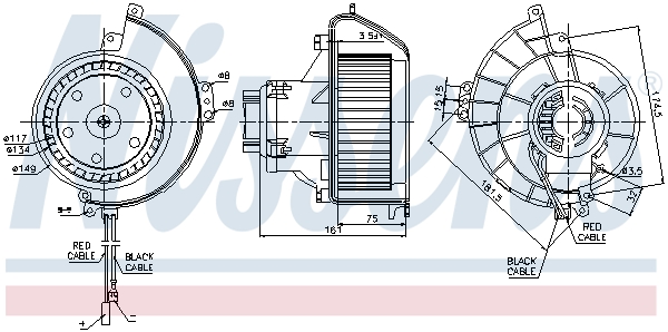 Interior Blower - 87081 NISSENS