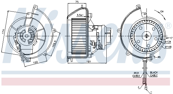Interior Blower - 87082 NISSENS