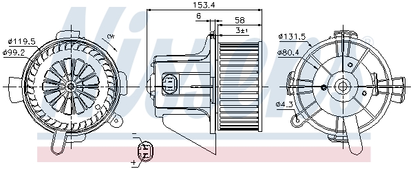 Interior Blower - 87090 NISSENS