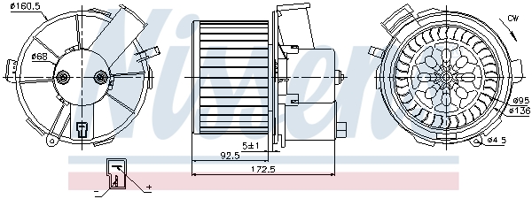 Interior Blower - 87092 NISSENS