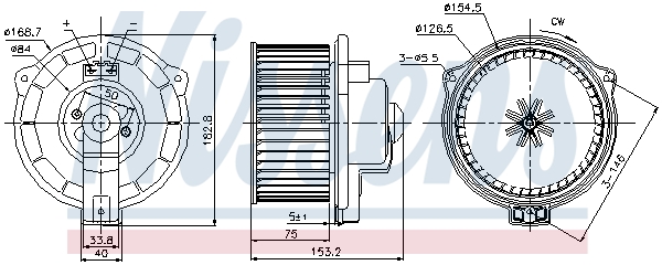 Ventilatore abitacolo - 87107 NISSENS