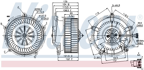Interior Blower - 87119 NISSENS