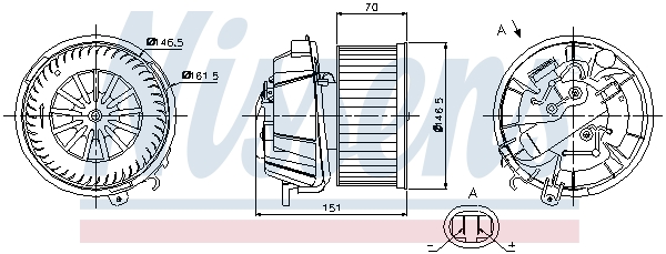 Interior Blower - 87127 NISSENS