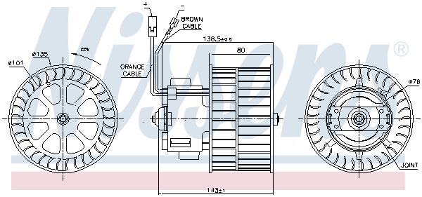 Interior Blower - 87143 NISSENS