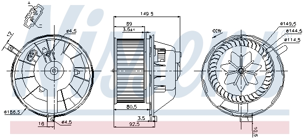 Interior Blower - 87144 NISSENS