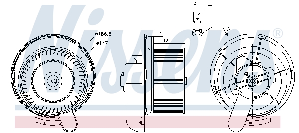 Interior Blower - 87145 NISSENS
