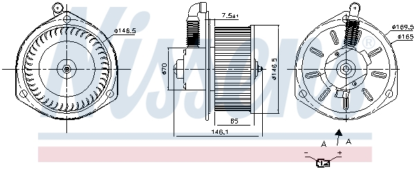 Interior Blower - 87163 NISSENS