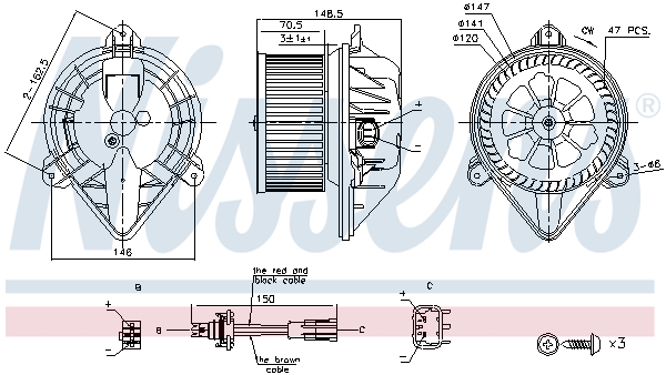 Interior Blower - 87183 NISSENS